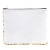 20,5 x 16 cm toiletry bag with gold sequins for sublimation printing