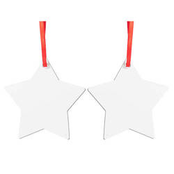 Divpusējs MDF piekariņš sublimācijai - zvaigzne