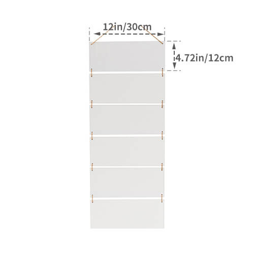 Zes rechthoekige MDF ophangframes voor sublimatie
