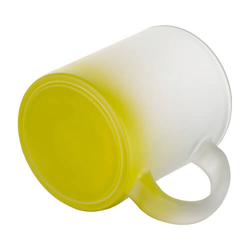 330 ml-es matt üveg bögre szublimációhoz - lime zöld gradiens