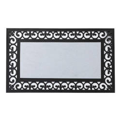 Правоъгълна изтривалка за врата от PVC и филц за сублимация