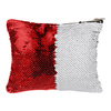 Cosmetic bag 20.5 x 16 cm with red and white sequins for sublimation