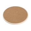 Round mug coaster made of sandstone and cork for sublimation