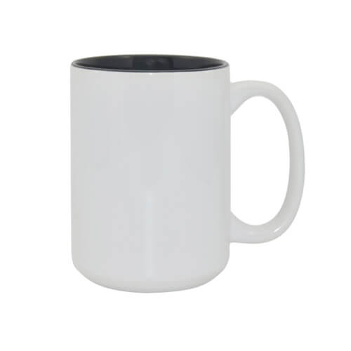 Mug blanc MAX A+ 450 ml avec intérieur noir Sublimation Transfert Thermique