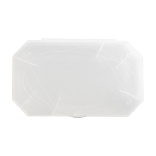 Caja de plástico para archivadores de pie de cristal