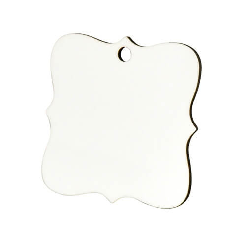 Ziemassvētku eglīšu ornaments daudzstūris MDF sublimācijas termiskā pārnese