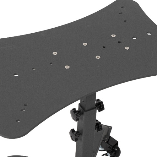 Universal heat press stand on wheels