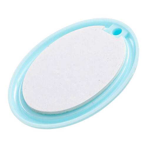 Grote plastic hanger voor sublimatie - blauw ovaal