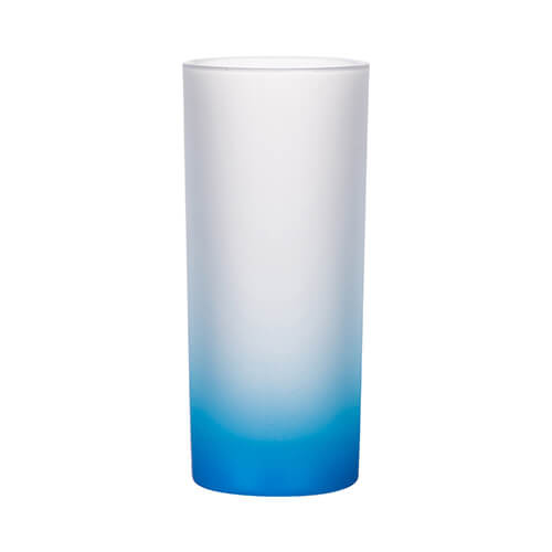 Vidrio esmerilado para sublimación 200ml - degradado azul