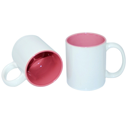 JS Coating 330 ml hrnček s ružovým vnútrom pre sublimáciu Termotransfer