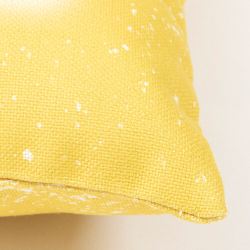 Funda de almohada de lino 40 x 40 cm Bleached Starry Yellow para sublimación
