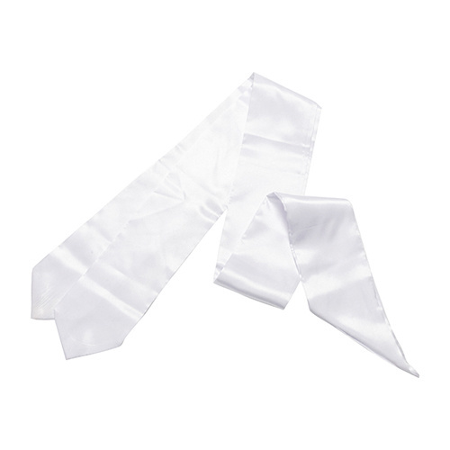 Hvidt slips 152 x 10 cm til sublimering
