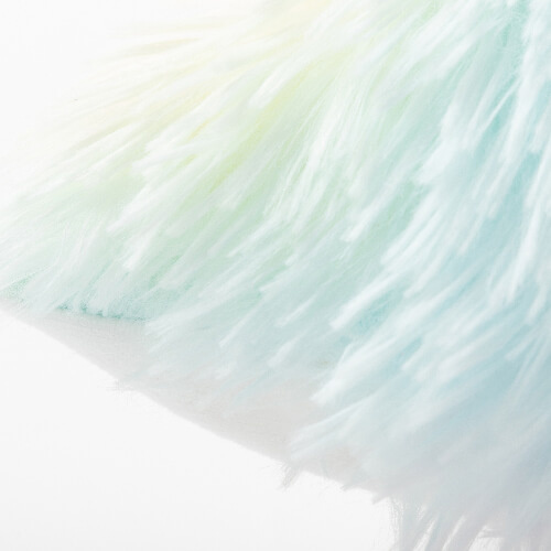 Taie d'oreiller colorée 40 x 40 cm en polaire poil long et microfibre pour sublimation