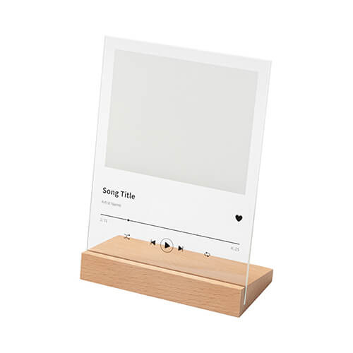 Glasram för sublimering - 15 x 20 cm - Musik