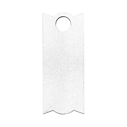 Placa identificativa de fibra de madera con purpurina para taza de 1200 ml para sublimación - 3,4 x 8,2 cm