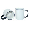 Mug JS Coating 330 ml musta käepidemega Sublimatsioon Termoülekanne