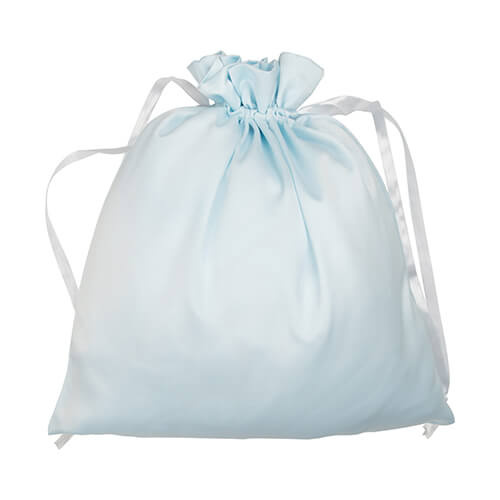 Satijnen zak 35 x 38 cm voor sublimatie - blauw