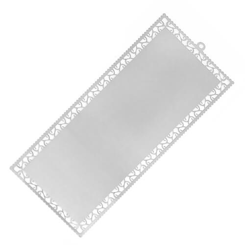 Zilveren metalen boekenleggers verpakking van 10 stuks Sublimatie thermische overdracht