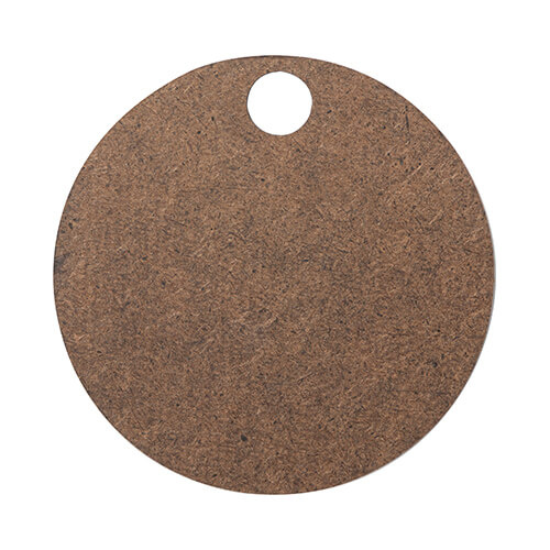 Placa de identificación de fibra con purpurina para taza de 1200 ml para sublimación - círculo