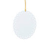 Plastic pendant for sublimation - oval with holes
