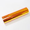 A sheet of self-adhesive foil - orange rainbow