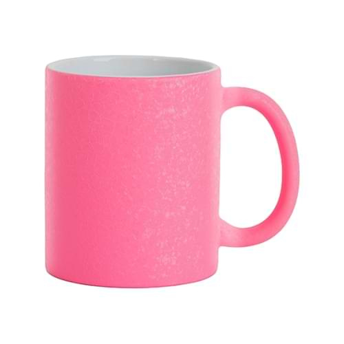 Cană 325 ml cu efect de suprafață crăpată pentru sublimare - roz