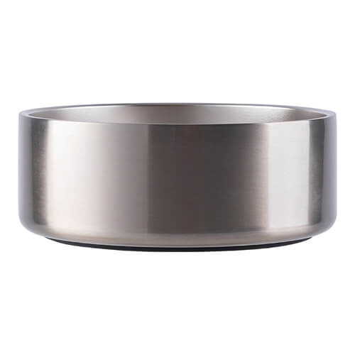 Stainless steel dog bowl 1250 ml for sublimation - silver
