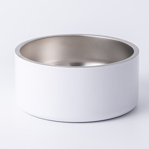 Cuenco para dog de Steel inoxidable 960 ml para sublimación - blanco