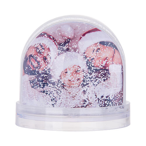 Snöboll - oval med fin vit snö