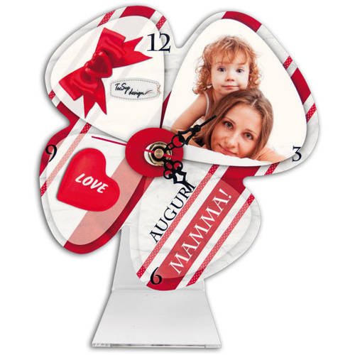 Standing MDF clock for sublimation - Flower