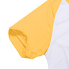 White T-shirt with yellow sleeves JSubli Apparel Sublimation Thermal Transfer