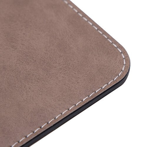 Lederen onderlegger 23 x 19 cm voor sublimatie - Grijs