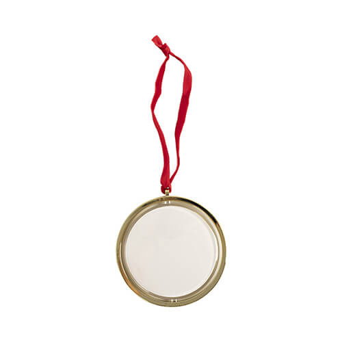 Roterande julgransprydnad för sublimering - guld