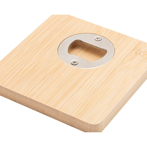 Bamboo square bottle opener for sublimation