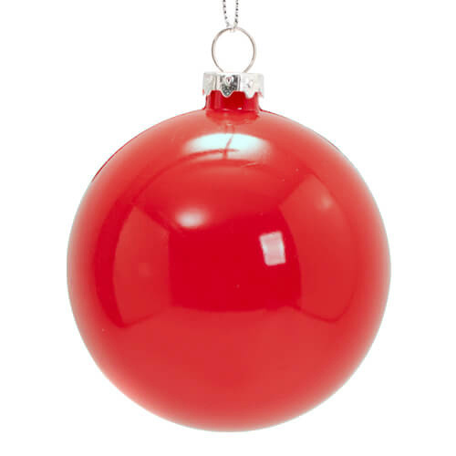 Božično drevo Ø 7,8 cm za sublimacijo - bleščeča rdeča