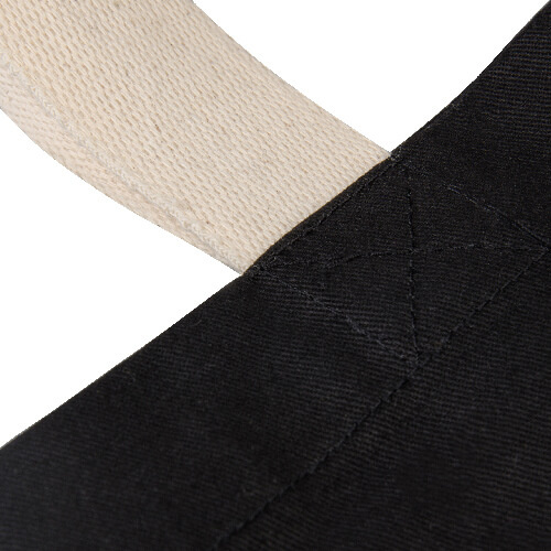 Black canvas bag 46 x 36,4 cm for thermal transfer