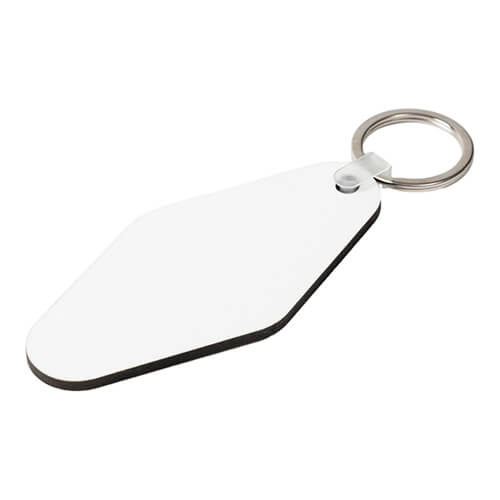 One-sided key ring made of MDF for sublimation - rhombus