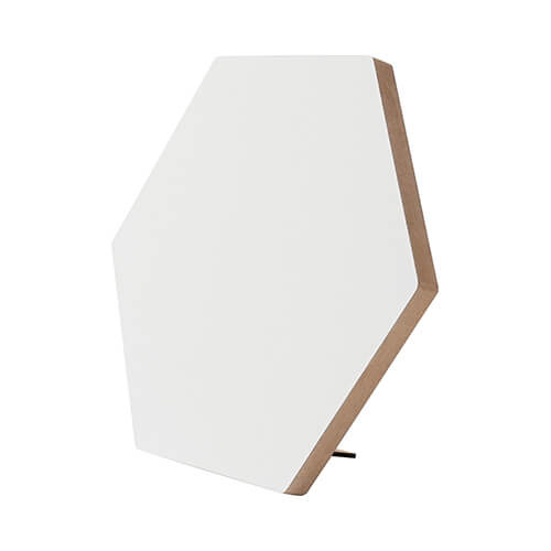 Šesťuholníkový fotorámik z MDF na sublimáciu - 22,8 x 25,4 cm