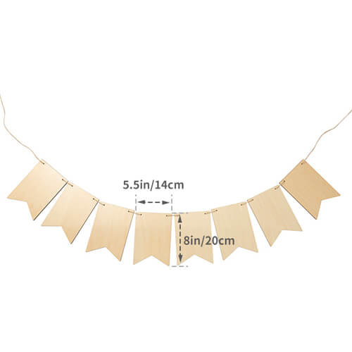 Plywood wall decoration for sublimation - 8 flags