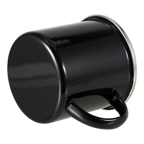 360 ml metallmugg för termisk överföring - svart