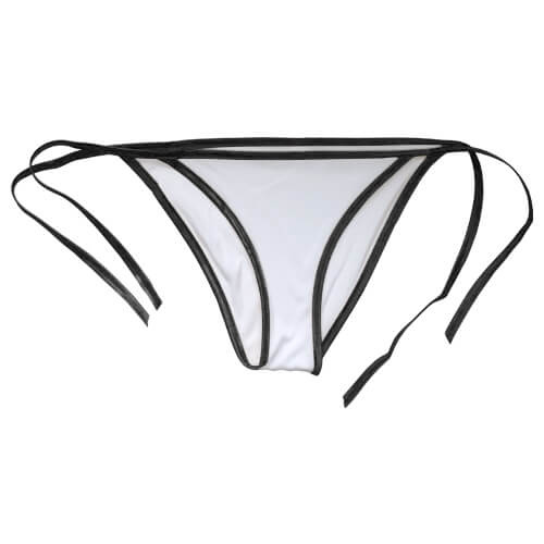 Tanga femme pour sublimation avec bordure noir