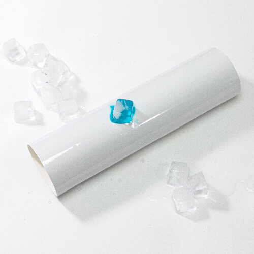 Vellen zelfklevende folie die van kleur veranderen van wit naar turquoise