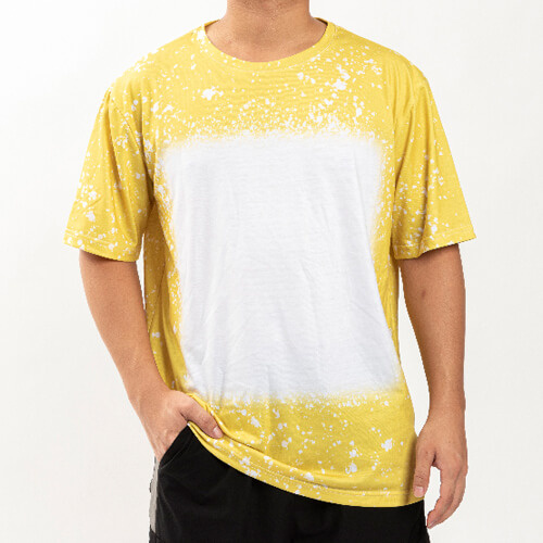 Camisa Cotton-Like Bleached Starry Yellow para sublimación