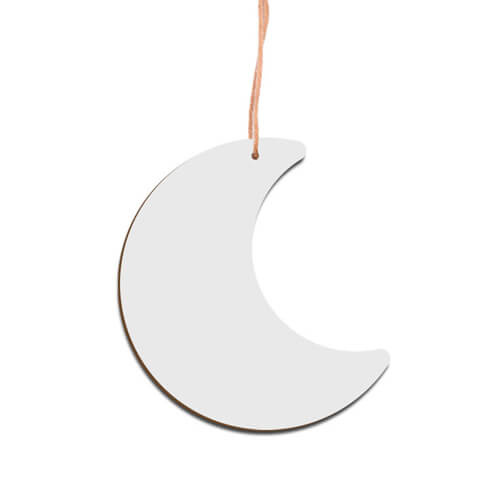 MDF pendant for sublimation - moon