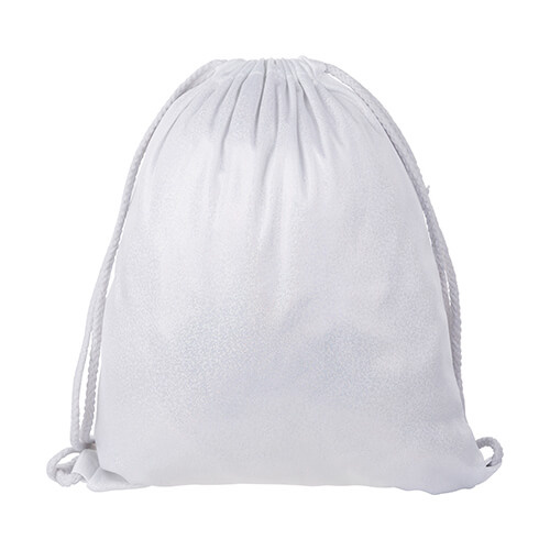 Sac à dos pailleté 33 x 42 cm pour sublimation - blanche