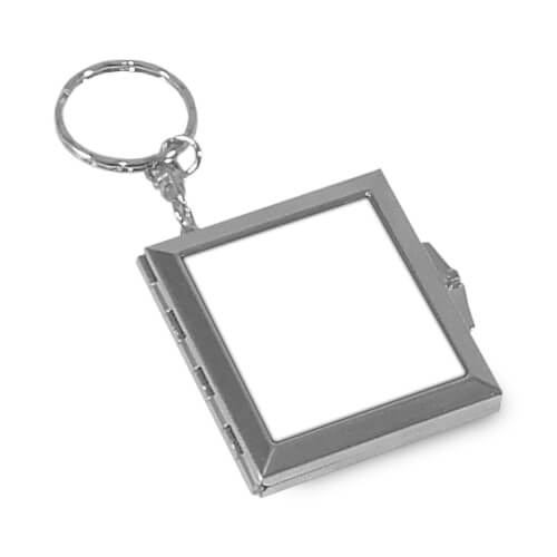 Zrkadlový štvorcový prívesok na kľúče Sublimačný termotransfer