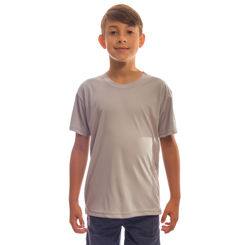 Solar ungdoms T-shirt med korte ærmer til sublimering - Athletic Grey