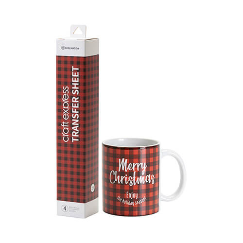 Xmas Plaid 2 transferfolie - 30,5 x 30,5 cm - 4 st.