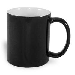 Taza mágica A + 330 ml transferencia térmica sublimación negra