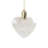 Plastic bauble glowing with warm light - heart for sublimation